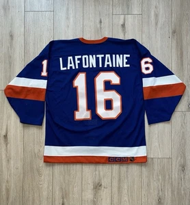 90’s CCM/Cosby Authentic NY Islanders Hockey Jersey, Pat LaFontaine - Picture 1 of 8