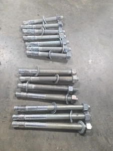 (14) 3/4" STAHL KEILANKER sortiert (3) 10 Zoll (4) 8 1/2 Zoll und (7) 7 Zoll - Bild 1 von 1