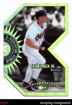 1997 Donruss Preferred X-Ponential Power #5B Cal Ripken Jr. ORIOLES 2615/3000 - Изображение 1 из 2