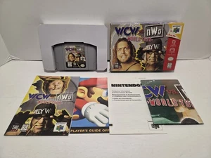 WCW vs. NWO World Tour w/ Poster Nintendo 64 N64 Complete in Box CIB - Picture 1 of 12