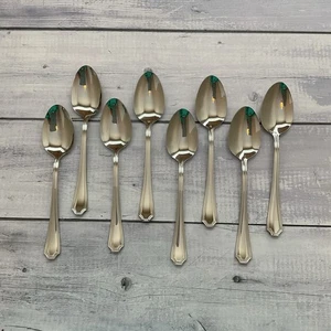 Wallace ARLINGTON Oval Place Spoons Set Of 8 Stainless Steel Flatware #2 - Picture 1 of 12