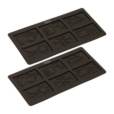 LURCH Spekulatius Backformen für Spekulatiuskekse 2er Set, Winter | FLEXI®FORM S - Bild 1 von 2