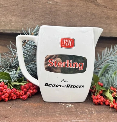 Benson & Hedges Ceramic Advertising Vintage Water Jug Pub Cigarettes Tobacco - Image 1 of 4