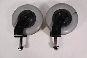 OEM Hoveround MPV5 Rear Wheel Forks & Caster Wheels Rubber Tires Aero 200 x 50 - Picture 1 of 12