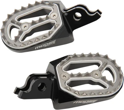 Moose Black Aluminum Qualifier Footpeg Pair for Honda CR250R 02-07 - Image 1 of 3