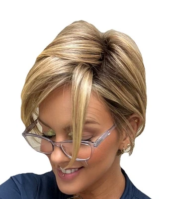 Ignite Wig by Jon Renau Shaded Mocha Open Box NWT Straight Short Lace Front NEW - Image 1 of 4