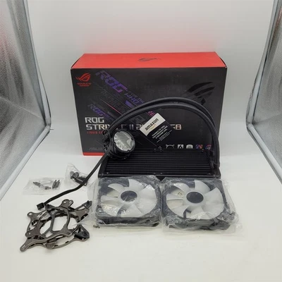 ASUS ROG Strix LC II 240 All-in-one AIO Liquid CPU Cooler 240mm Radiator, Black - Image 1 of 4