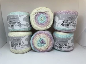 Lote de 6: Impresiones de querubín Aran de hilo en cascada. Color # 704.  Usado LEER - Imagen 1 de 11