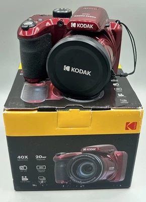 Kodak Pixpro AZ405 20MP 40X Optical Zoom Digital Camera HD Red - Fantastic Shape - Image 1 of 4