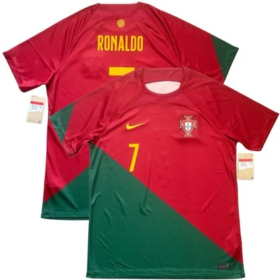 2022/23 Portugal Home Jersey #7 Ronaldo Large Nike World Cup Soccer CR7 Kit - Image 1 of 4