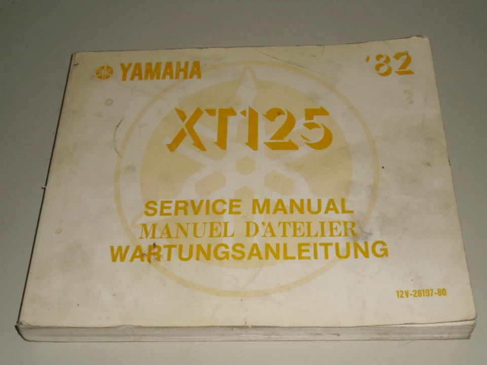 Manual De Taller / Manual Básico Yamaha XT 125 Estado 02/1982 - Imagen 1 de 1