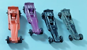 Lot of 4 Tootsietoy  Wedge Dragsters 3 Inches Long - Picture 1 of 4