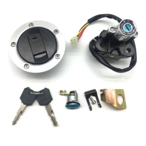 Ignition Switch Fuel Gas Cap Seat Lock Set Fit 2003-2009 Suzuki SV650/650S/1000S - Foto 1 di 9