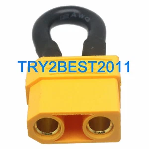 XT90 Jumper Femmina 12awg Uso per Funzionare 1 batteria in una serie passante cablaggio - Foto 1 di 1