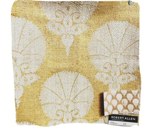 Robert Allen Designer Upholstery Fabric Sample Textured Beige Brown 17" Sq. New - Picture 1 of 7