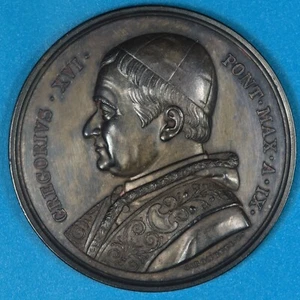 GREGORIO XVI MEDAGLIA ANNUALE 1839 A. IX ROMA SILVER ARGENTO MEDAGLIE TONED FDC - Foto 1 di 2