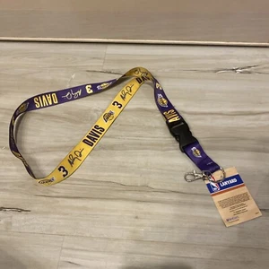 ANTHONY DAVIS LOS ANGELES LAKERS LANYARD W/ DETACHABLE BUCKLE 1" WIDE 22" LONG - Picture 1 of 4