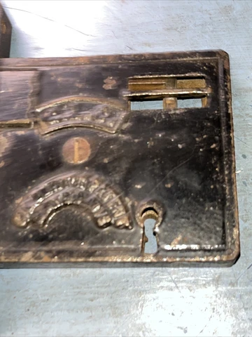 Antique G.L.C May 10 1873 Door Hardware Heavy Duty Not Tested. AD Cover