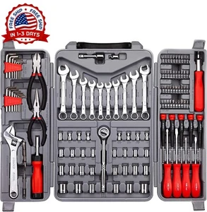 Profesional Juego de Herramientas para Reparacion Mecanica con Caja 123 Piezas - Picture 1 of 8