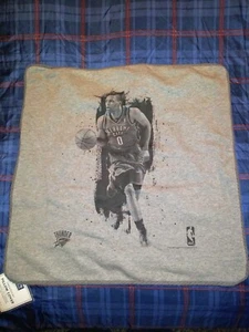 New Pottery Barn Pillow Cover NBA Oklahoma Thunder Westbrook Gray Sweatshirt 18" - Picture 1 of 5
