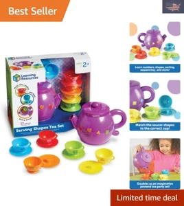 Serving Shapes Tea Set - 11 Pieces, Ages 2+ Pretend Play Toys for Toddlers, P... - Picture 1 of 8