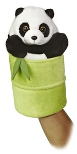 Marioneta de mano - 10" Panda Pop Up Marioneta Peluche Suave, Tacto Esponjoso - Imagen 1 de 3