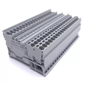 Lot of 20 Wago 2022-1301 Terminal Block, 2-Conductor, 1-Pin, 1-Level, DIN Rail - Picture 1 of 4