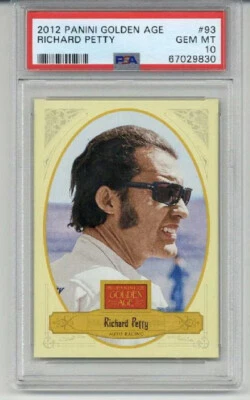 2012 PANINI GOLDEN AGE #93 RICHARD PETTY CARD NASCAR LEGEND PSA 10 LOW POP RARE - Image 1 of 2