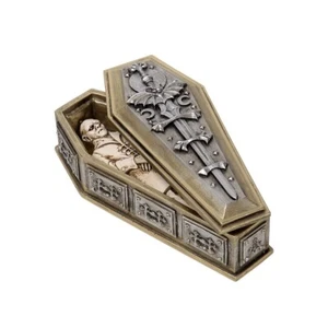 Alchemy Gothic Nosferatu's Rest Casket & Figure Sword Coffin Vampire Horror Love - Picture 1 of 5