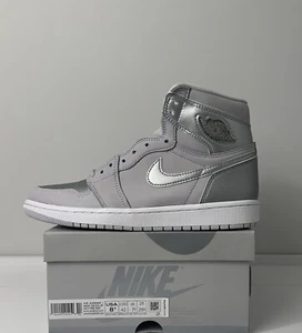 DS Air Jordan 1 Retro OG CO.JP High Tokyo Neutral Grey Metallic Silver Sz 8.5 - Picture 1 of 8