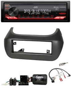 JVC Bluetooth USB DAB Lenkrad Autoradio für Fiat Fiorino Citroen Nemo Peugeot Bi - Bild 1 von 9