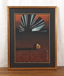 Solitudine, dipinto originale a guazzo, artista ucraino Terekhov - Foto 1 di 11