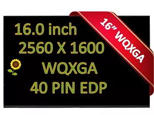 60hz 16.0" WQXGA Laptop LCD Screen NE160QDM-N63 V8.0 B160QAN02.W MNG007DA1-4 - Picture 1 of 4