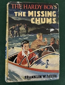 Hardy Boys THE MISSING CHUMS Hardback Book UK 1st Edition Harold Hill 1951 - Foto 1 di 13