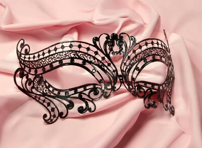 Original Handcrafted Venetian Metal Mask for Carnival, Halloween, and Ball Party - Immagine 1 di 4