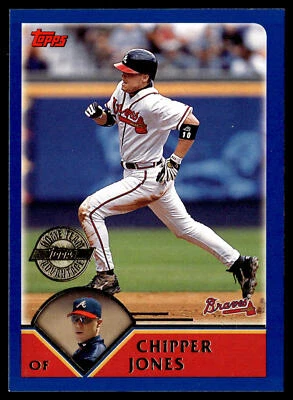 Topps Chipper Jones #370 2003 equipo local Advantage Atlanta Braves Foto 1 de 2