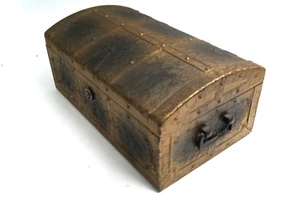 Vintage Schatztruhe Metall Schmuckschatulle von Kennedy MFG Van Wert Ohio - Bild 1 von 6