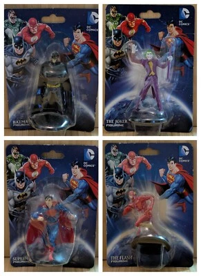 DC Comics Batman Joker Superman Flash Lote de 4 figuras de acción adornos para pasteles Foto 1 de 4