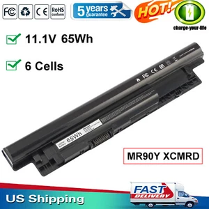 65Wh XCMRD MR90Y Battery For Dell Inspiron 3421 5421 15-3521 5521 3721 VR7HM US - Picture 1 of 14