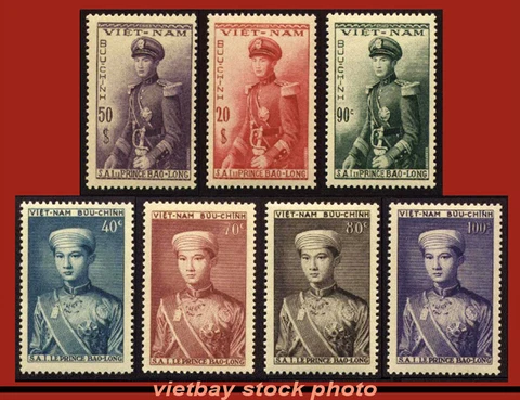 State of Vietnam 1954: Prince Bao Long, Complete Set 20-26 MNH ORG Gum Cover