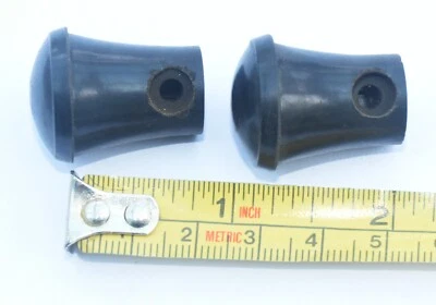 PAIR of RARE NEW ORIGINAL Land Rover Series Bulkhead Ventilator Dash Panel Knobs - Image 1 of 4