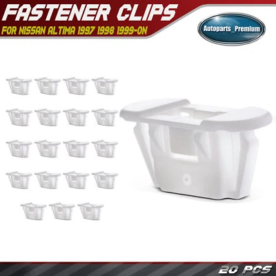 20 peças clipes de retenção de placa de chute de náilon cabeça 14mm x 34mm para Nissan Altima 1997-On - Imagem 1 de 4