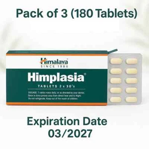 🌿 Himalaya Himplasia – Pack of 3 (180 Tablets) | Natural Men’s Health Support | - Picture 1 of 5