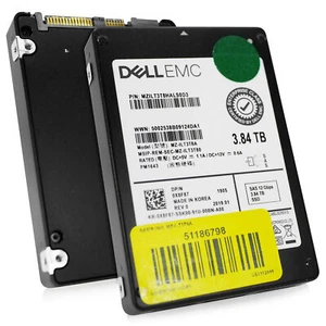 Samsung/Dell MZILT3T8HALS0D3 3.84TB 1 DWPD SAS 12 Gb/s TLC 2.5in Enterprise SSD - Afbeelding 1 van 7