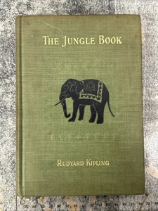 Das Dschungelbuch Rudyard Kipling 1915 Vintage Illustrated HC Book - Bild 1 von 11