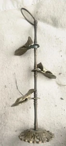 Vintage MCM Viktorianischer Stil Messing drei Hände Brief Notizen Foto Handschuh Halter - Bild 1 von 5