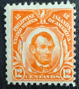 Philippines #255 M-OG-H 12¢ Red Orange 1909-13 Issue - Picture 1 of 2