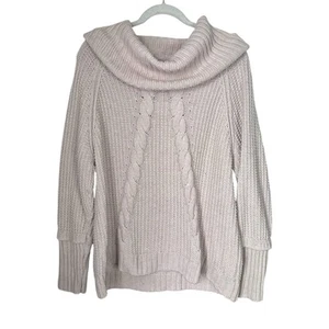 Ivanka Trump Womens Sz XL Light Pink Sweater Long Sleeve Cowl Neck Pullover - Picture 1 of 6