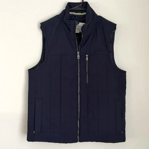 Orvis Vest Mens Size M Navy Blue Blazer Quilted Jacket Sleeveless - Picture 1 of 8