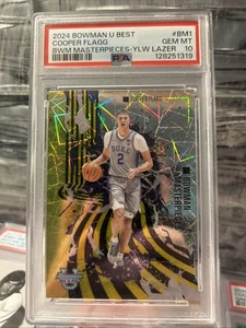 2024 Bowman Best University Basketball Masterpieces Cooper Flagg #16/75 PSA 10 - Imagen 1 de 2